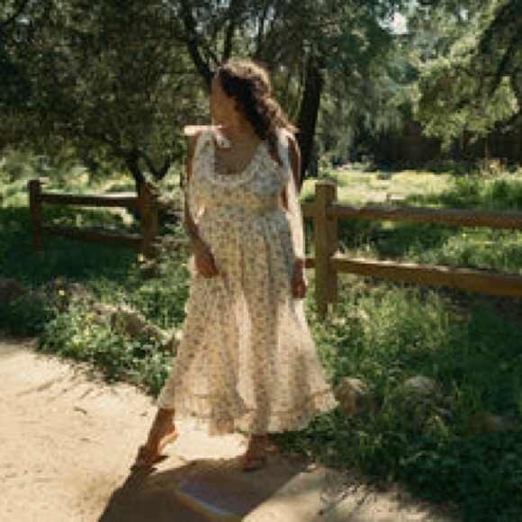 Ethereal Doen Ondine Dress Tuileries Blooms Size Large Cottagecore Dress - Picture 14 of 14